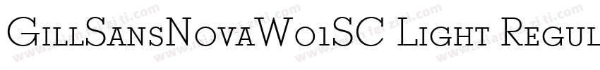 GillSansNovaW01SC Light Regular字体转换